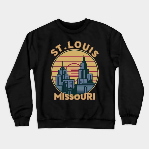 St Louis Missouri Crewneck Sweatshirt by Moulezitouna